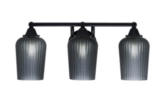 Toltec Lighting - 3423-MB-4252 - Three Light Bath Bar - Paramount - Matte Black
