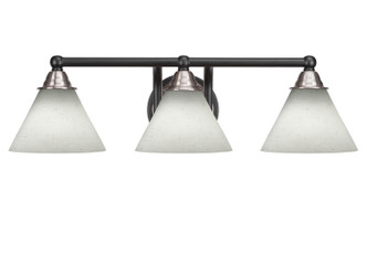 Toltec Lighting - 3423-MBBN-312 - Three Light Bath Bar - Paramount - Matte Black & Brushed Nickel
