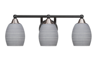 Toltec Lighting - 3423-MBBN-4022 - Three Light Bath Bar - Paramount - Matte Black & Brushed Nickel
