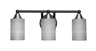 Toltec Lighting - 3423-MBBN-4062 - Three Light Bath Bar - Paramount - Matte Black & Brushed Nickel