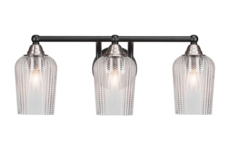 Toltec Lighting - 3423-MBBN-4250 - Three Light Bath Bar - Paramount - Matte Black & Brushed Nickel