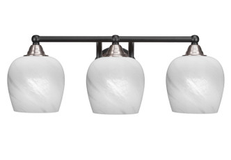 Toltec Lighting - 3423-MBBN-4811 - Three Light Bath Bar - Paramount - Matte Black & Brushed Nickel
