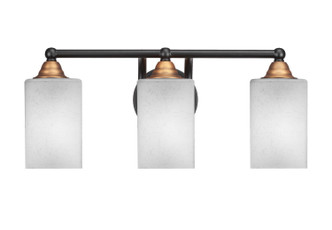 Toltec Lighting - 3423-MBBR-531 - Three Light Bath Bar - Paramount - Matte Black & Brass