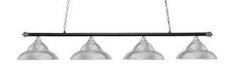 Toltec Lighting - 374-CHMB-429-CH - Four Light Bar - Oxford - Chrome & Matte Black