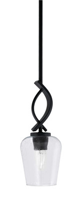 Toltec Lighting - 3901-MB-210 - One Light Mini Pendant - Cavella - Matte Black
