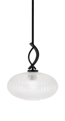 Toltec Lighting - 3901-MB-4658 - One Light Mini Pendant - Cavella - Matte Black