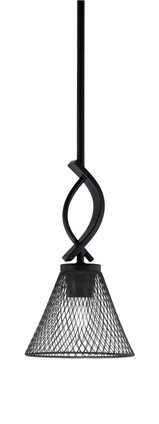 Toltec Lighting - 3901-MB-805 - One Light Mini Pendant - Cavella - Matte Black