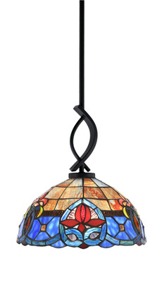 Toltec Lighting - 3901-MB-9359 - One Light Mini Pendant - Cavella - Matte Black