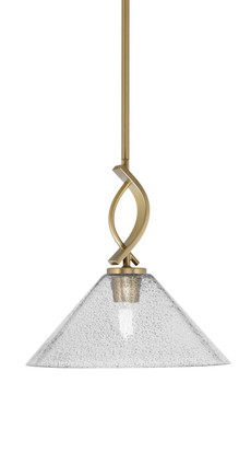 Toltec Lighting - 3901-NAB-2122 - One Light Mini Pendant - Cavella - New Age Brass