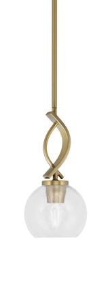Toltec Lighting - 3901-NAB-4100 - One Light Mini Pendant - Cavella - New Age Brass