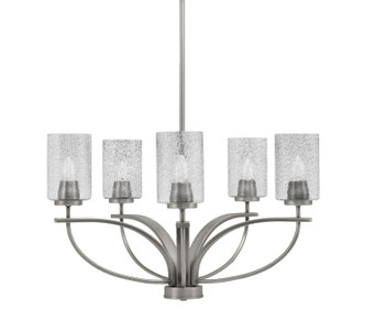 Toltec Lighting - 3905-GP-3002 - Five Light Chandelier - Cavella - Graphite