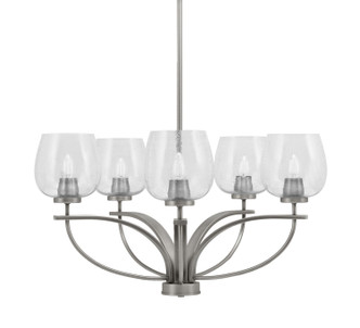 Toltec Lighting - 3905-GP-4810 - Five Light Chandelier - Cavella - Graphite