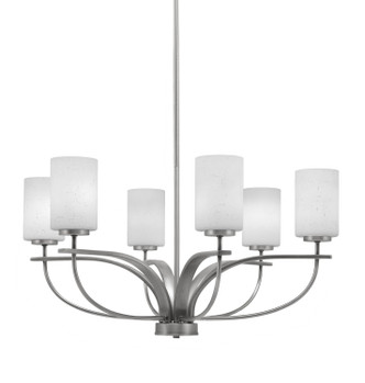 Toltec Lighting - 3906-GP-310 - Six Light Chandelier - Cavella - Graphite