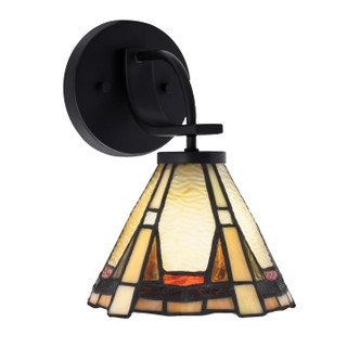 Toltec Lighting - 3911-MB-9345 - One Light Wall Sconce - Cavella - Matte Black