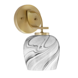 Toltec Lighting - 3911-NAB-4819 - One Light Wall Sconce - Cavella - New Age Brass