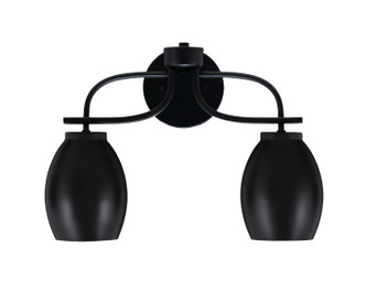 Toltec Lighting - 3912-MB-426-MB - Two Light Bath Bar - Cavella - Matte Black