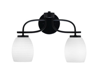 Toltec Lighting - 3912-MB-615 - Two Light Bath Bar - Cavella - Matte Black