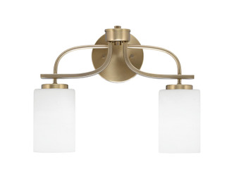 Toltec Lighting - 3912-NAB-310 - Two Light Bath Bar - Cavella - New Age Brass