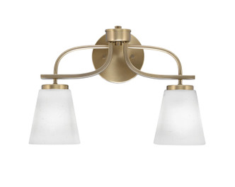 Toltec Lighting - 3912-NAB-460 - Two Light Bath Bar - Cavella - New Age Brass