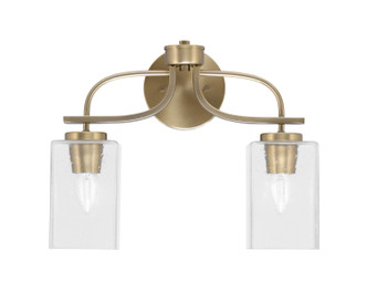 Toltec Lighting - 3912-NAB-530 - Two Light Bath Bar - Cavella - New Age Brass