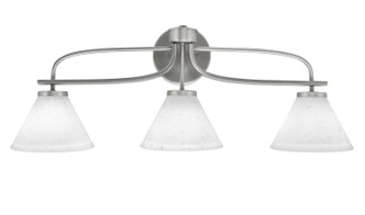 Toltec Lighting - 3913-GP-312 - Three Light Bath Bar - Cavella - Graphite