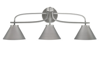 Toltec Lighting - 3913-GP-421-GP - Three Light Bath Bar - Cavella - Graphite