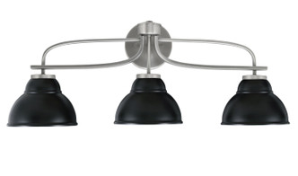 Toltec Lighting - 3913-GP-427-MB - Three Light Bath Bar - Cavella - Graphite