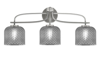 Toltec Lighting - 3913-GP-4612 - Three Light Bath Bar - Cavella - Graphite