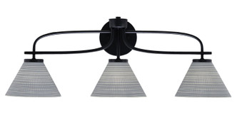 Toltec Lighting - 3913-MB-4052 - Three Light Bath Bar - Cavella - Matte Black