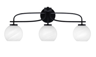 Toltec Lighting - 3913-MB-4101 - Three Light Bath Bar - Cavella - Matte Black