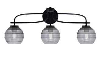 Toltec Lighting - 3913-MB-5112 - Three Light Bath Bar - Cavella - Matte Black