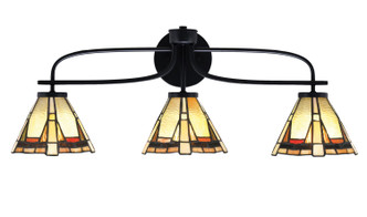 Toltec Lighting - 3913-MB-9345 - Three Light Bath Bar - Cavella - Matte Black