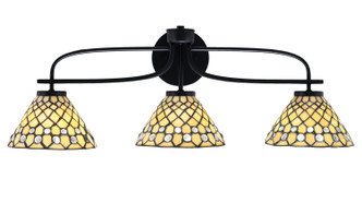 Toltec Lighting - 3913-MB-9415 - Three Light Bath Bar - Cavella - Matte Black
