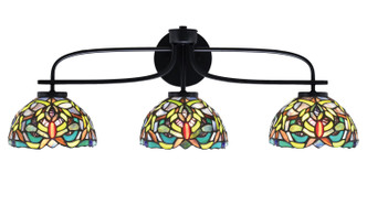 Toltec Lighting - 3913-MB-9905 - Three Light Bath Bar - Cavella - Matte Black