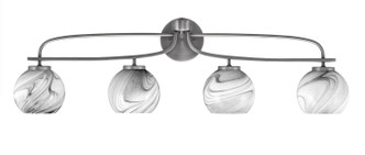 Toltec Lighting - 3914-GP-4109 - Four Light Bath Bar - Cavella - Graphite