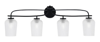 Toltec Lighting - 3914-MB-4250 - Four Light Bath Bar - Cavella - Matte Black