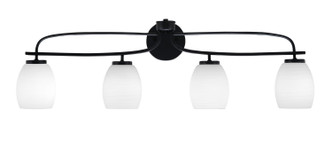Toltec Lighting - 3914-MB-615 - Four Light Bath Bar - Cavella - Matte Black