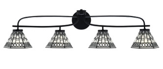 Toltec Lighting - 3914-MB-9105 - Four Light Bath Bar - Cavella - Matte Black