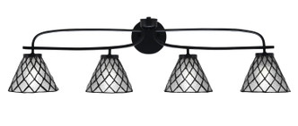 Toltec Lighting - 3914-MB-9185 - Four Light Bath Bar - Cavella - Matte Black