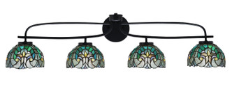 Toltec Lighting - 3914-MB-9925 - Four Light Bath Bar - Cavella - Matte Black
