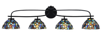 Toltec Lighting - 3914-MB-9955 - Four Light Bath Bar - Cavella - Matte Black