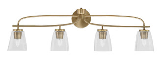 Toltec Lighting - 3914-NAB-461 - Four Light Bath Bar - Cavella - New Age Brass