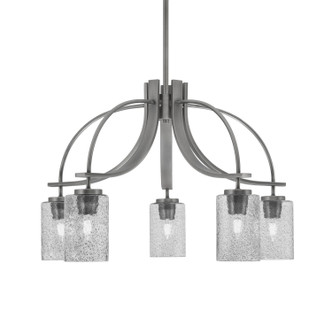 Toltec Lighting - 3925-GP-3002 - Five Light Chandelier - Cavella - Graphite