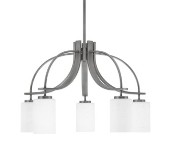 Toltec Lighting - 3925-GP-310 - Five Light Chandelier - Cavella - Graphite