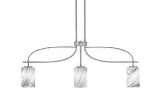Toltec Lighting - 3936-GP-3009 - Three Light Island Pendant - Cavella - Graphite