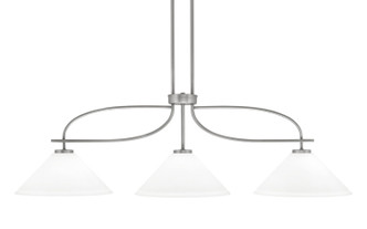 Toltec Lighting - 3936-GP-316 - Three Light Island Pendant - Cavella - Graphite