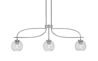 Toltec Lighting - 3936-GP-4102 - Three Light Island Pendant - Cavella - Graphite