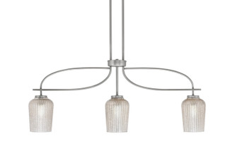 Toltec Lighting - 3936-GP-4253 - Three Light Island Pendant - Cavella - Graphite