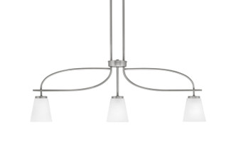 Toltec Lighting - 3936-GP-460 - Three Light Island Pendant - Cavella - Graphite