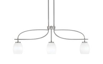 Toltec Lighting - 3936-GP-615 - Three Light Island Pendant - Cavella - Graphite